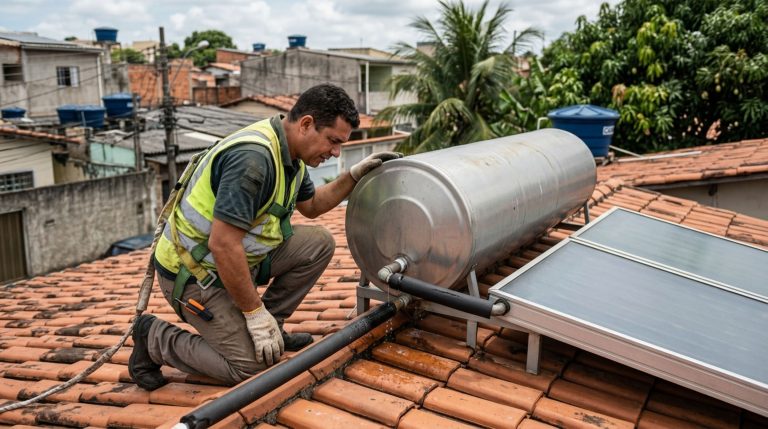 Imagem da notícia: Vazamento em aquecedor solar após quatro anos: desgaste ou vício oculto?