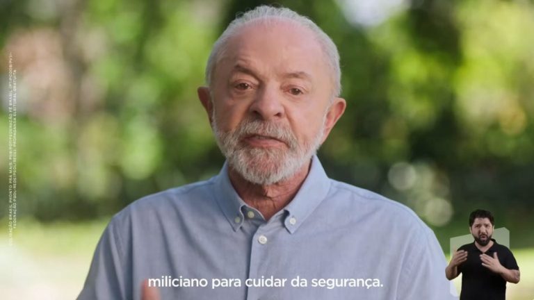 Imagem da notícia: Lula vincula Flávio Bolsonaro a milícias e corrupção em programa de TV