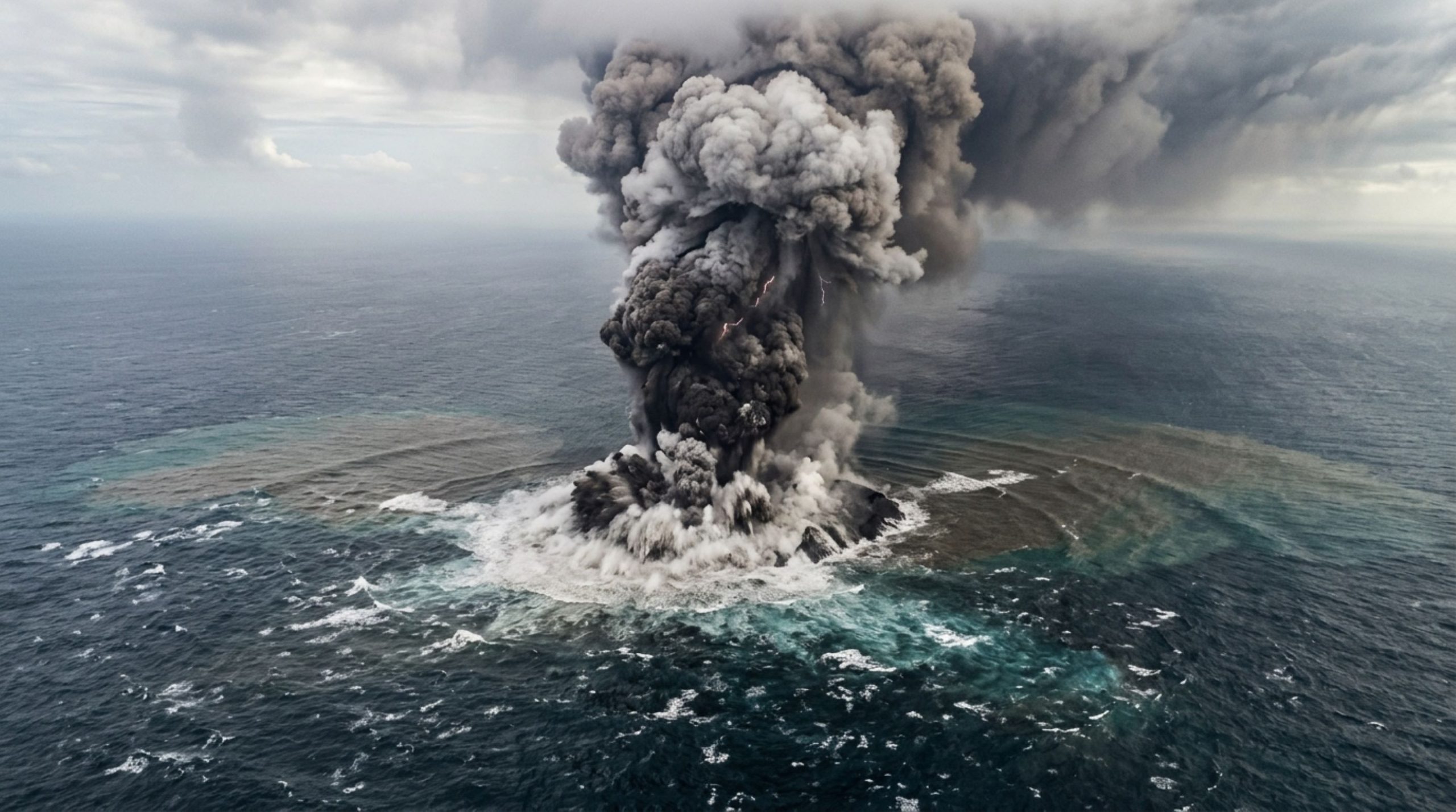Imagem da notícia: Colapso do vulcão submarino explica tsunami de Tonga em novo estudo