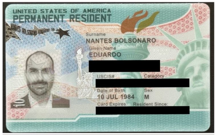 Imagem da notícia: STF manda prender Eduardo Bolsonaro, que vive nos EUA com ‘green card’