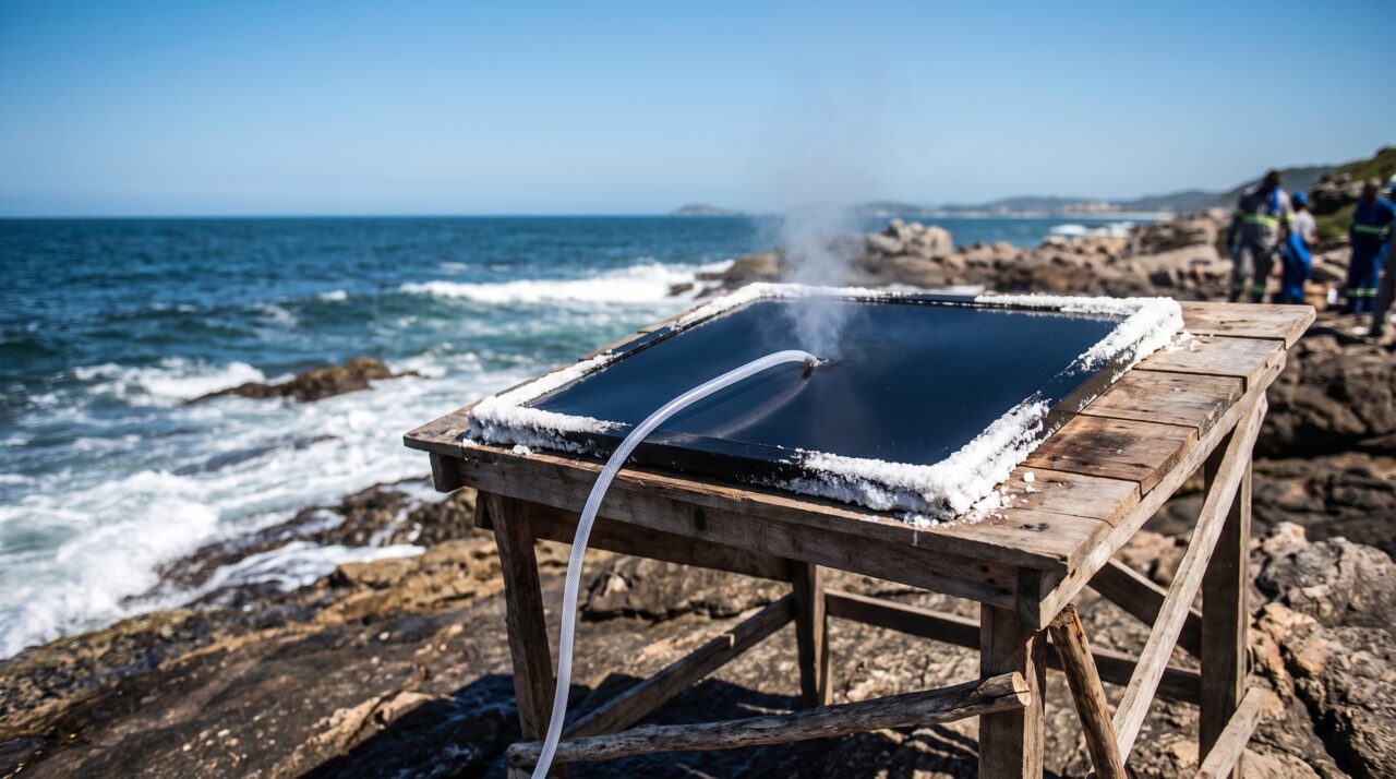 Imagem da notícia: Painéis a laser transformam água do mar em água doce usando só o Sol