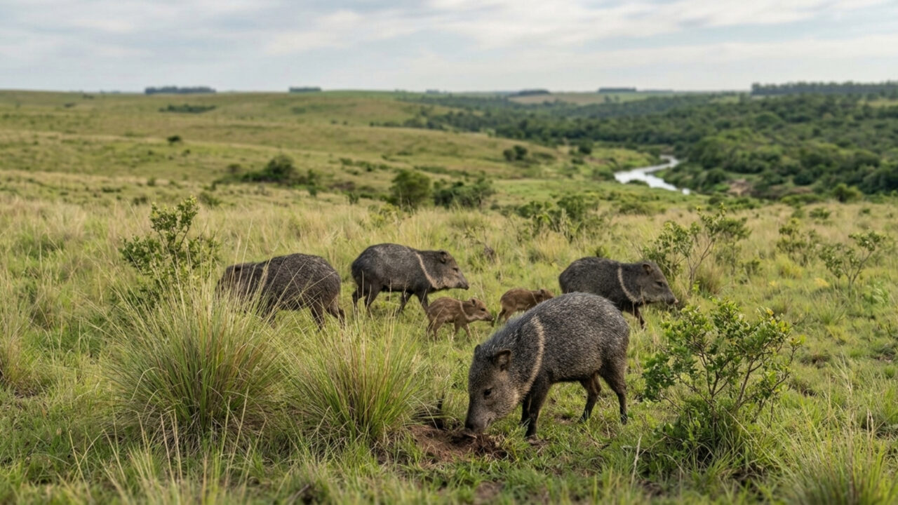 Imagem da notícia: Após 100 anos extinto, pecari-de-colar volta à natureza no Uruguai