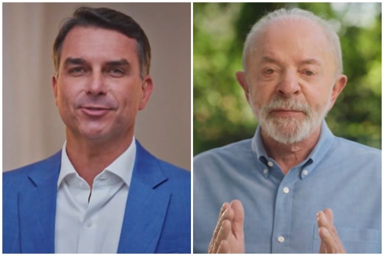 Imagem da notícia: TSE limita propagandas que associam Lula e Flávio Bolsonaro ao crime organizado