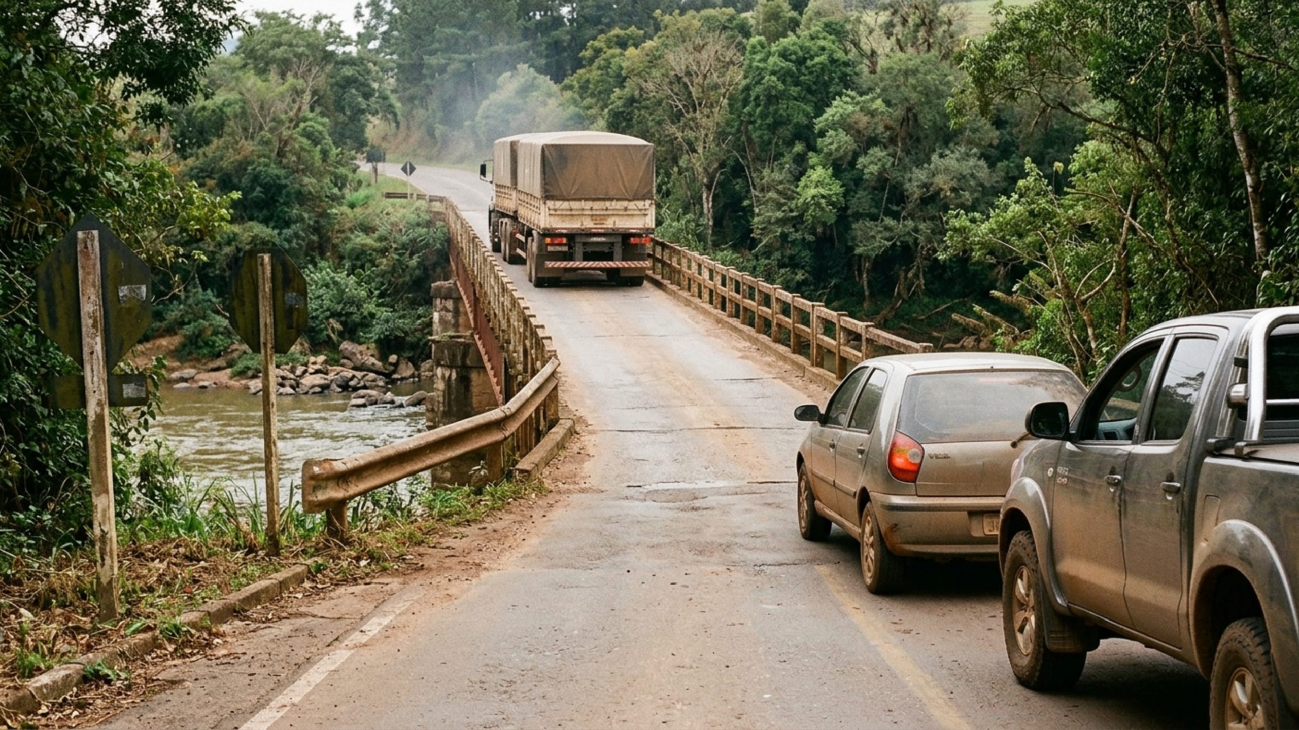 Imagem da notícia: BR-470 ganhará nova ponte de 130 metros sobre o Rio da Prata
