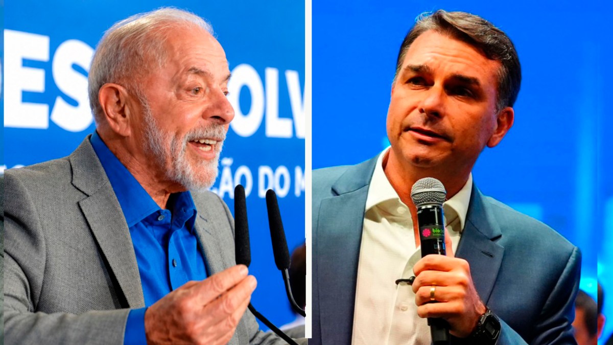 Imagem da notícia: Lula e Flávio Bolsonaro empatam em pesquisa; idade decidiria disputa