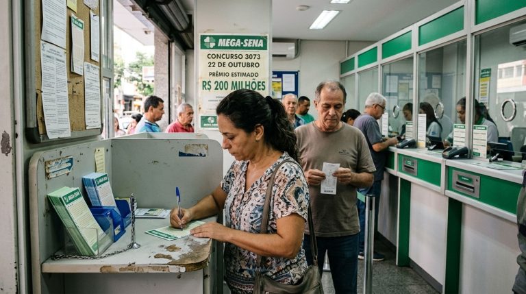 Imagem da notícia: Mega-Sena acumula R$ 200 milhões e apostas vão até 20h de quinta