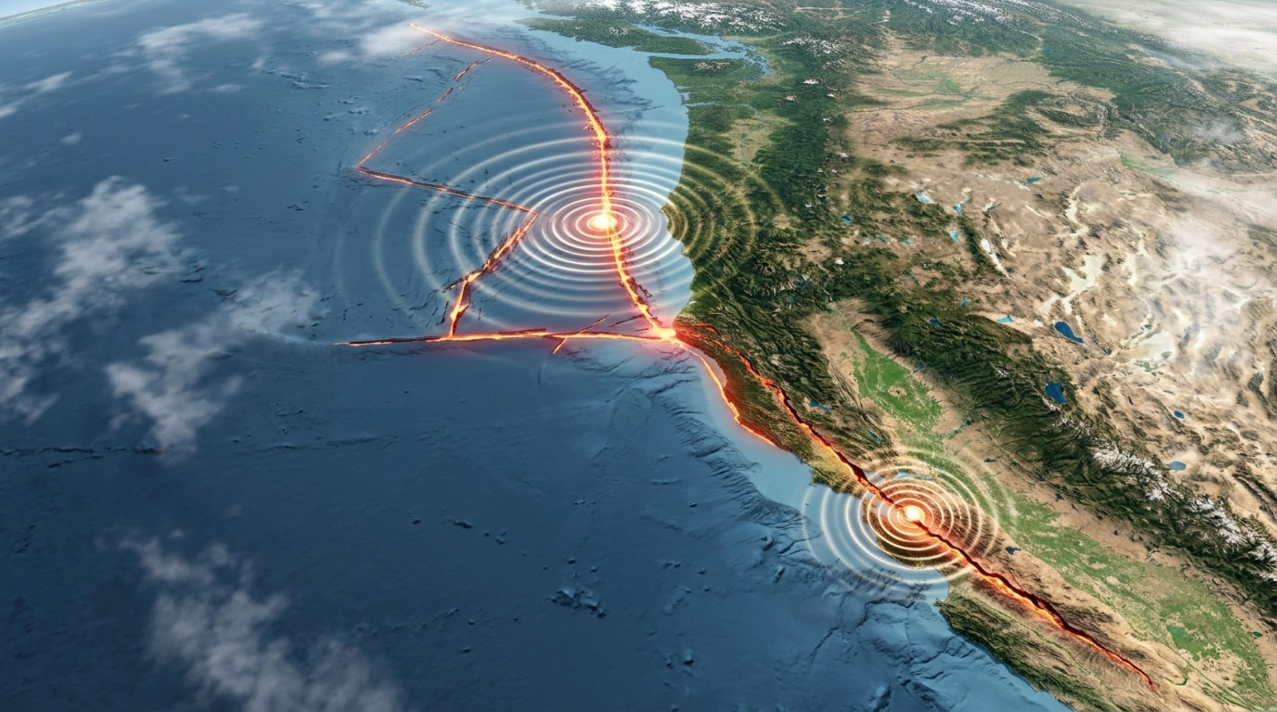 Imagem da notícia: Falhas de Cascadia e San Andreas podem ter gerado terremotos quase simultâneos