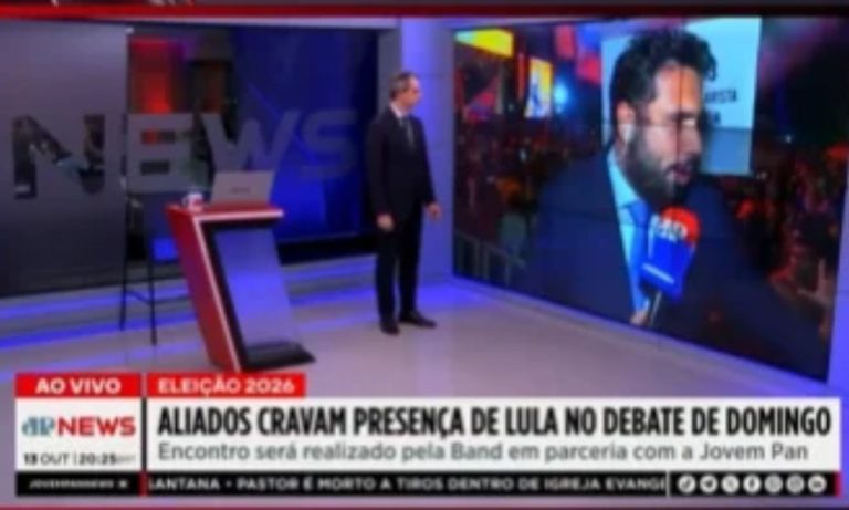 Imagem da notícia: Jovem Pan repudia hostilidade contra equipe em evento do PT